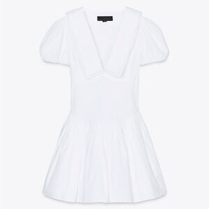 ZARA PETER PAN COLLAR POPLIN DRESS